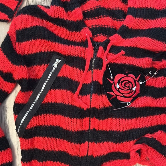 PUNK stripped zip-up - Picture 2 of 2